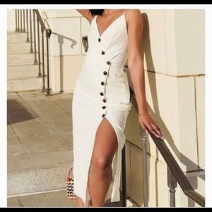 Button-Down Linen Midi Dress - Urban Outfitters